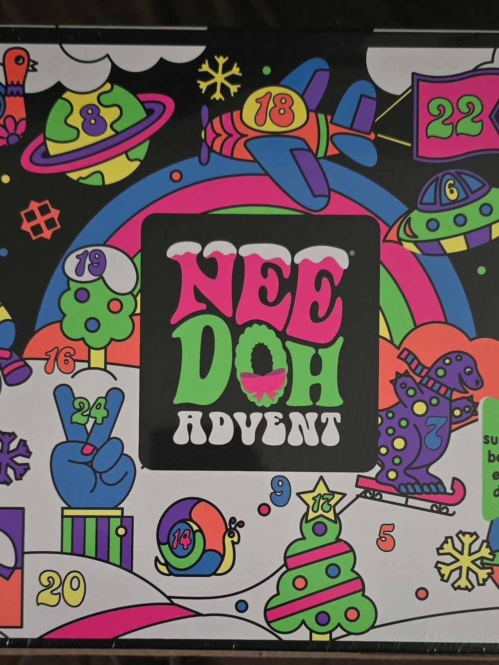 Advent Kids Toy Calendar - Neon Multicolor